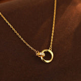 S925 Silver Mobius Double Ring Bracelet