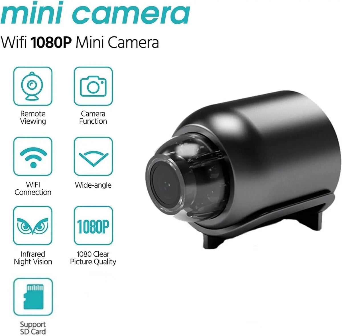 1080P HD X5 Mini WiFi Camera | Portable Surveillance Camera